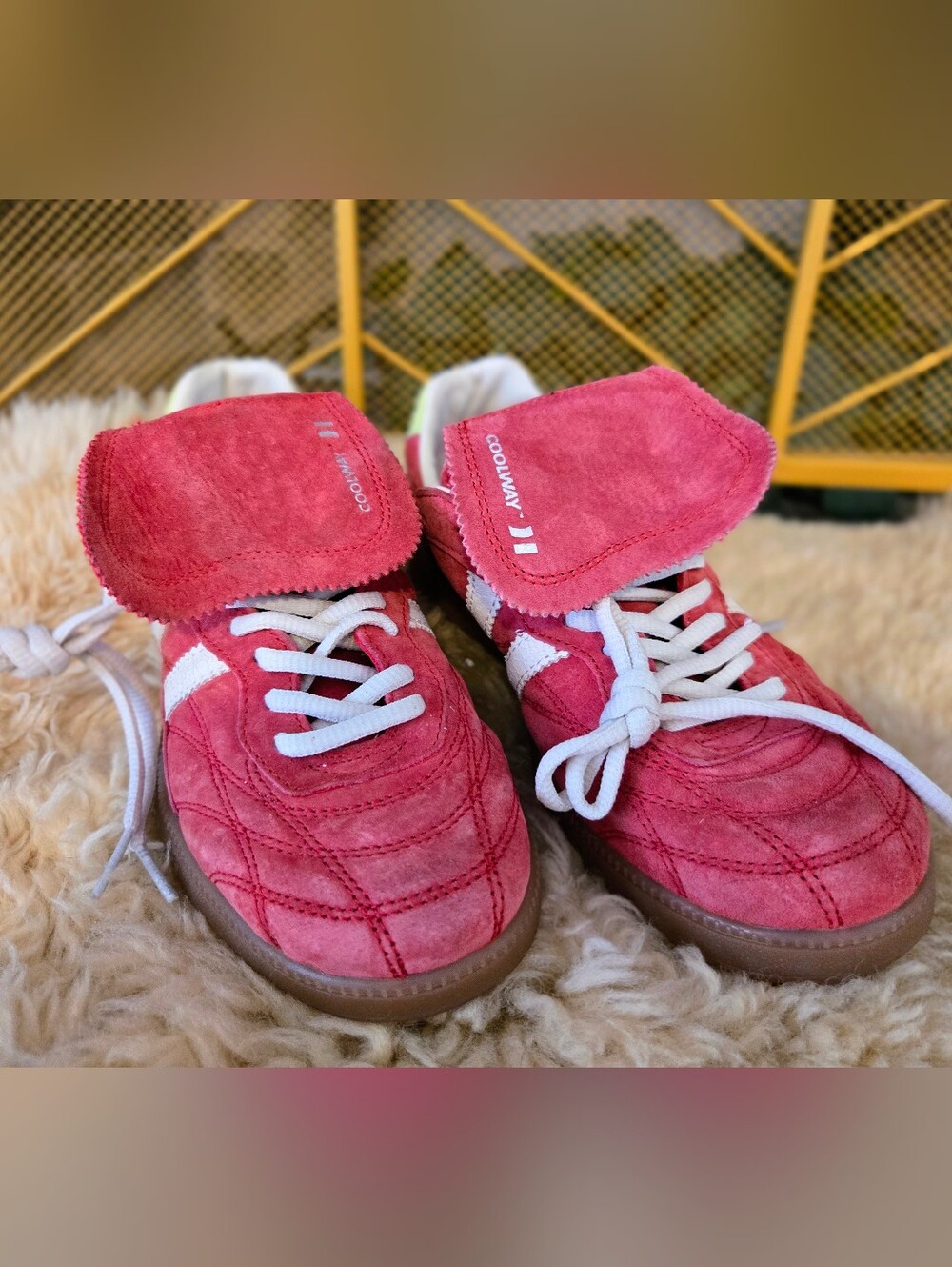 New Coolway Becks X Red Suede Retro Sneakers EU 41 US Women 10 Men 7